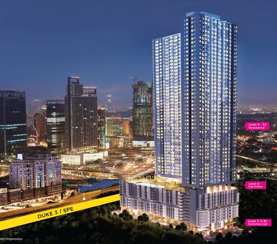 Southlink Bangsar South freehold lifestyle apartments with LRT access